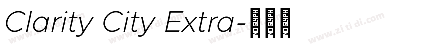 Clarity City Extra字体转换